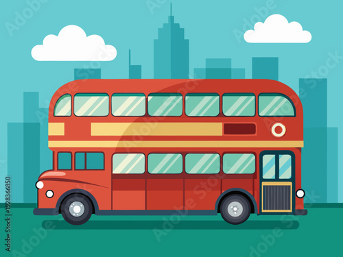 london bus vector illustration