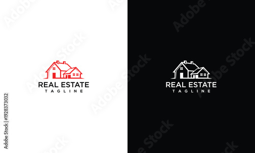 Real Estate House Logo Design  Modern Home Property Realty Branding Icon Vector.