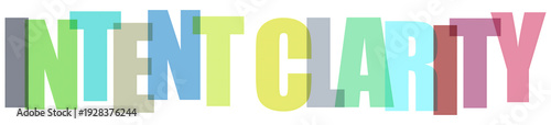 Colorful gradient text intent clarity on black background colorful text gradient letters