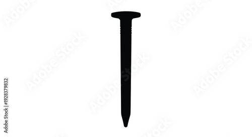 A black silhouette of a simple elongated pointed object