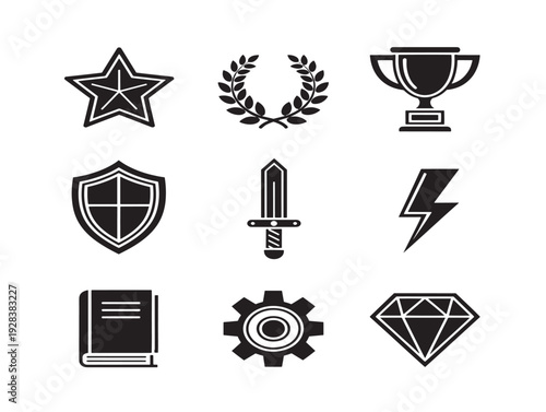 Professional and Eye Catching Achievement Tracking Dashboard Icons