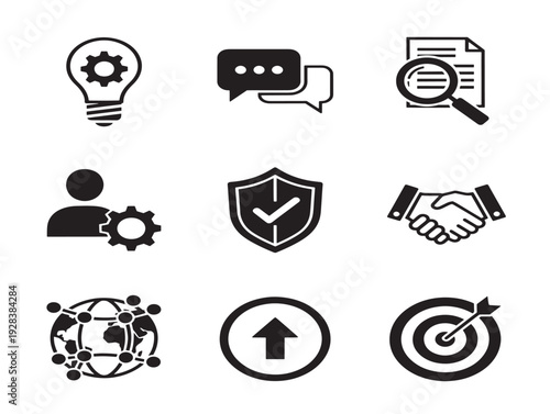 Elegant and Dynamic Innovation Dashboard Icons for Creative Teams