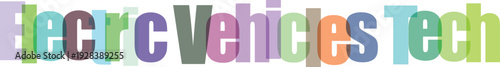 Electric Vehicles Tech Colorful Wordmark