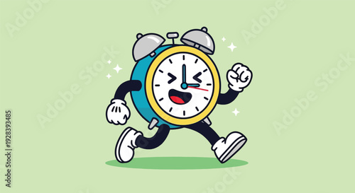 Happy Alarm Clock Running Fast.