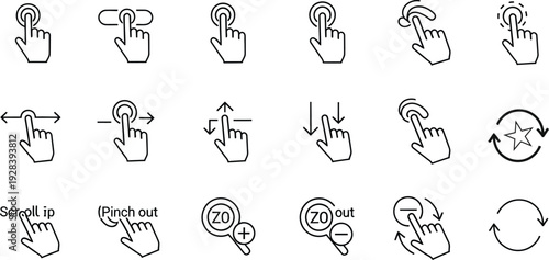 set of hand drawn vector illustration of an illustration of a hand drawn