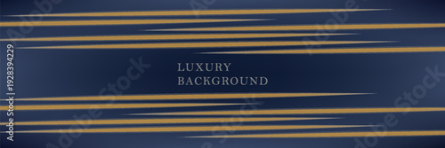 Luxury blue color background vector. Elegant wallpaper in 3d style with gold texture, golden light effect. Dark modern backdrop illustration perfect for branding, packaging, business, advertising.