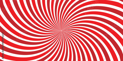 Caramel candy sunburst background. Salted caramel ice cream sunburst design wallpaper. Perfect for templates, banners, posters, flyers. Beautiful rotating cartoon rays and beams. Vector.