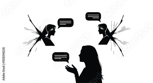 woman hearing voices, hearing voices in head, woman with mental health issues