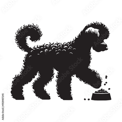 Hungarian Pumi Dog – Energetic Herding Breed, Curly Coat, Alert Ears, Intelligent Working Companion, Agile Farm Dog, Loyal Family Pet, Playful Nature, Lively Personality, Medium Size.