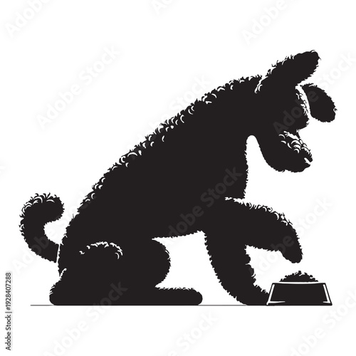 Hungarian Pumi Dog – Energetic Herding Breed, Curly Coat, Alert Ears, Intelligent Working Companion, Agile Farm Dog, Loyal Family Pet, Playful Nature, Lively Personality, Medium Size.