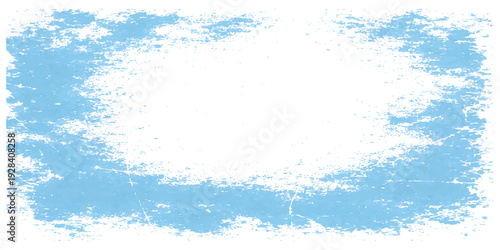 A blue abstract watercolor and grunge texture splash background with a liquid pattern of winter ice and cold water drops on art paper