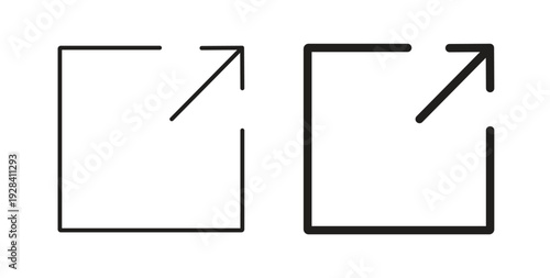 Share icon style design pack on white background. Thin line and clipart style