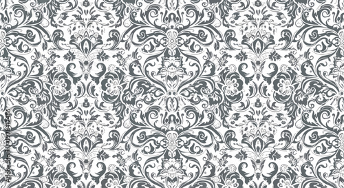 Sophisticated Seamless Damask Print for Upholstery and Home Decor