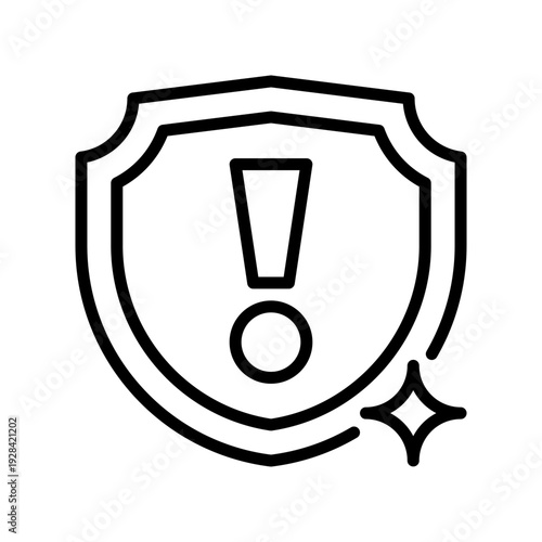Crisis Management Line Icon, Outline Symbol for Emergency Response, Problem Solving, Risk Mitigation, Strategy Planning, and Business Recovery. Vector Sign Icon.