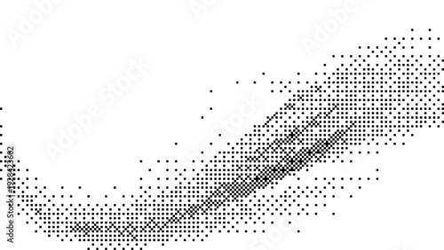 Background with dither effect in black and white vector illustration