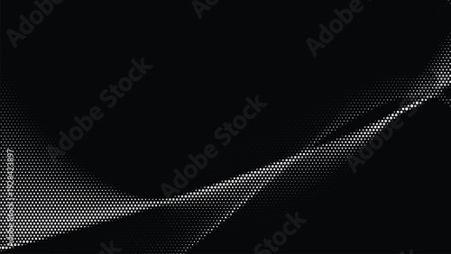 Halftone background illustration with wavy pattern