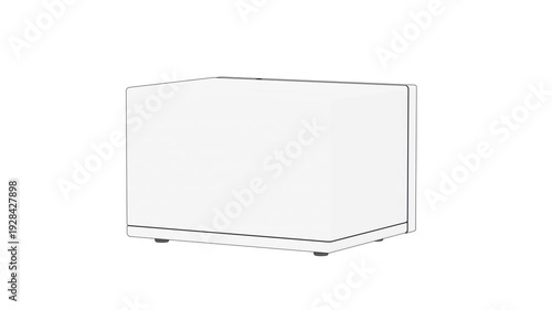 Wallpaper Mural Spinning microwave oven on white background Torontodigital.ca