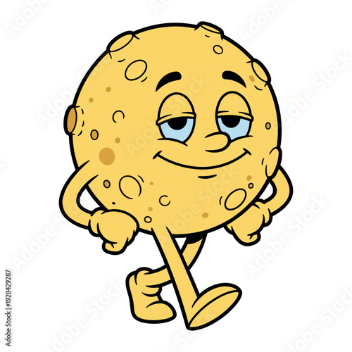 Wallpaper Mural Friendly cartoon cookie character with a charming smile Torontodigital.ca