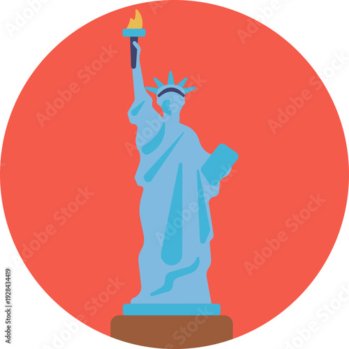 A symbol of freedom and democracy representing the core values of the United States and its commitment to liberty and human rights.