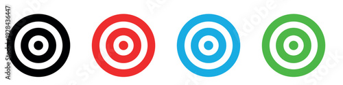 Target flat icons 