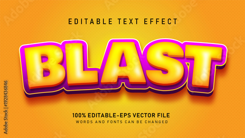 Blast Text effect
