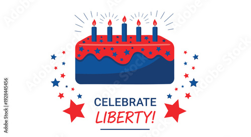 Independence day celebration icon