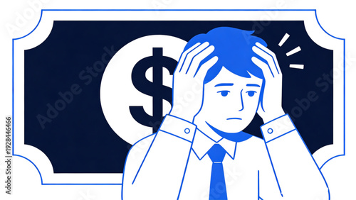 A successful businessman in a suit holding a book as a financial concept of bank economy and money