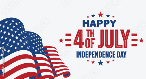 4th of July patriotic vector graphic
