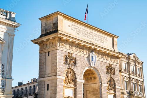Canvastavla Porte du Peyrou, also known as the Arc de Triomphe of Montpellier in France