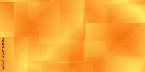 Abstract orange geometric background with overlapping transparent squares and diamonds in a vibrant dynamic gradient
