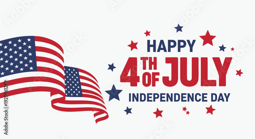 4th of July Independence Day icons