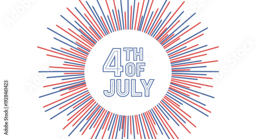 4th of July burst icon