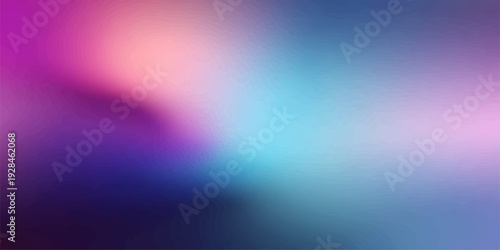 Abstract colorful background with blue glowing bokeh lights and smooth gradient motion effect