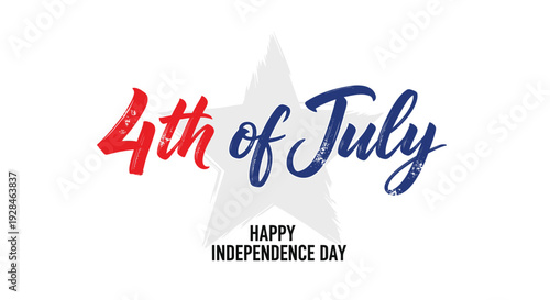 4th of July greeting vector