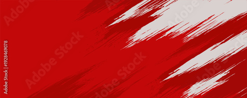 Straight red ink vector lines pack. Bloody color long and round hand-drawn brushstroke text highlights, frames, circles. Asian calligraphy brushstroke set.Print