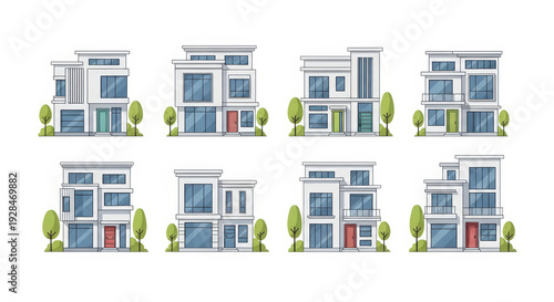 Modern House Facades: Architectural Design Collection