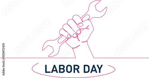 Labor day celebration with workers unity and hard work