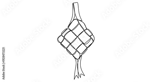 Bottle Wrapped in Rope or Twine.