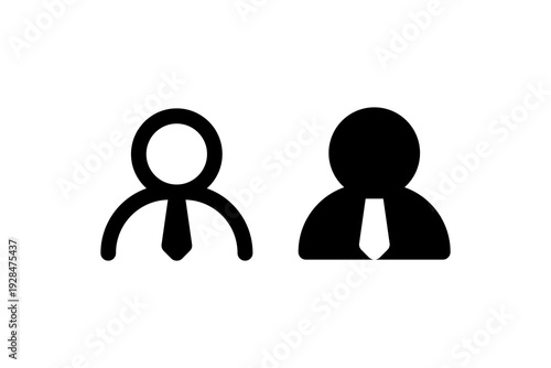 User Profile Icon Outline and Solid