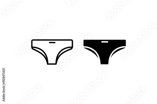 Men’s Briefs Icon Outline and Solid