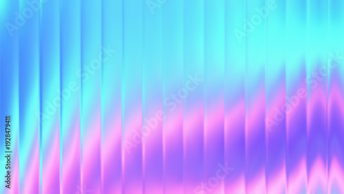 Ribbed glass pink blue gradient background with vertical stripes