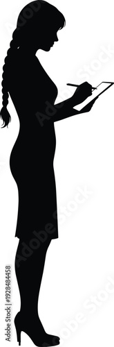 Black silhouettes of female aerialists performing graceful acrobatic poses on aerial hoops hanging from above isolated on white background for design.