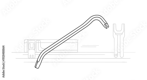 Metal Spanner Wrench Tool Equipment.