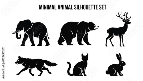 animals silhouettes vector