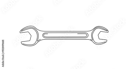 Double Ended Adjustable Wrench Tool.
