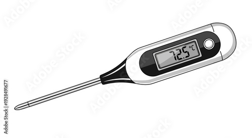Digital Thermometer with Temperature Reading 1.