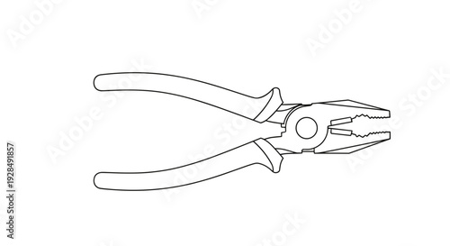 Pliers Tool Isolated on White Background 2.