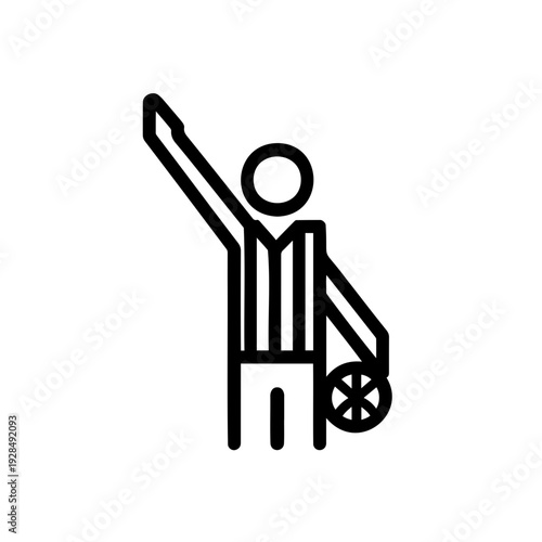 Referee signaling a foul while holding a basketball in hand  