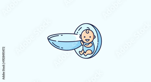 A Newborn's Journey Of Life: A Symbolic Depiction of Birth and Nourishment