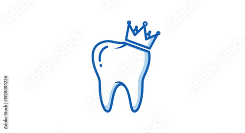 A Royal Tooth Crowned with Majestic Royalty Depicting a Healthy and Happy Smile